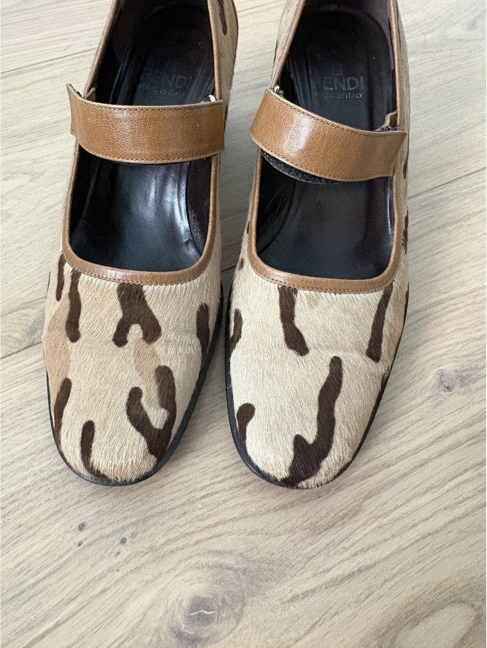 Vintage Fendi Pony Hair Maryjane Heels - Picture 4 of 6